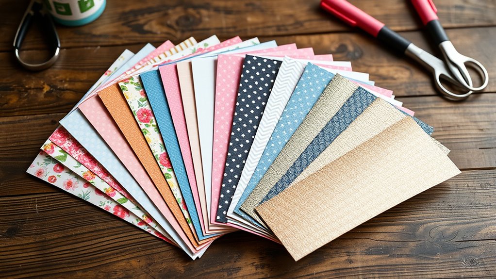 choosing matching scrapbook supplies