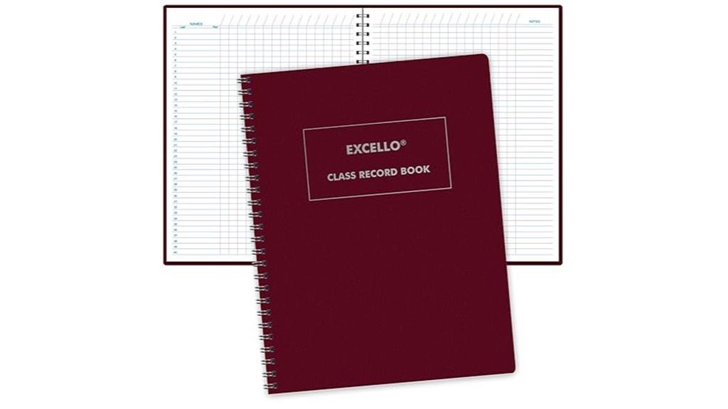 class record keeping book
