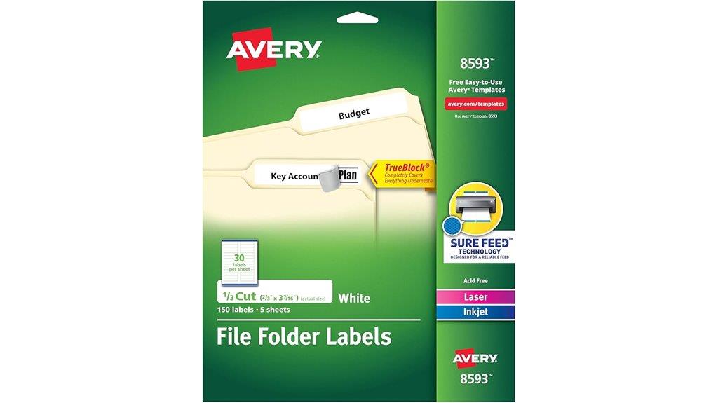 clear avery label technology