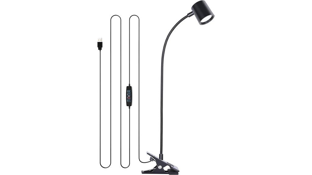 clip on desk lamp