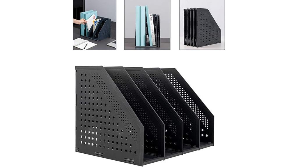 collapsible office magazine organizer