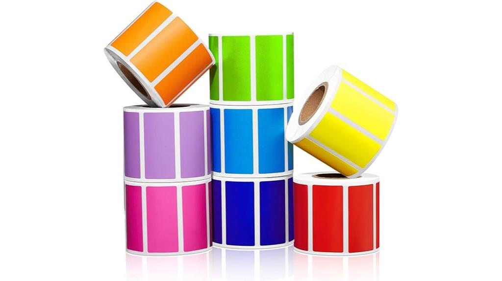 colorful inventory label stickers