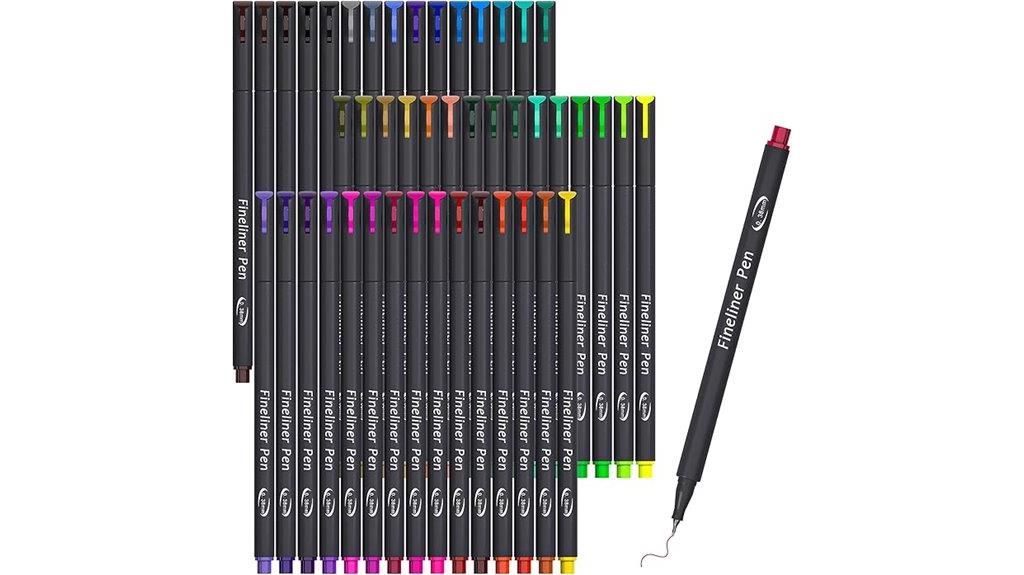 colorful journal planner pens