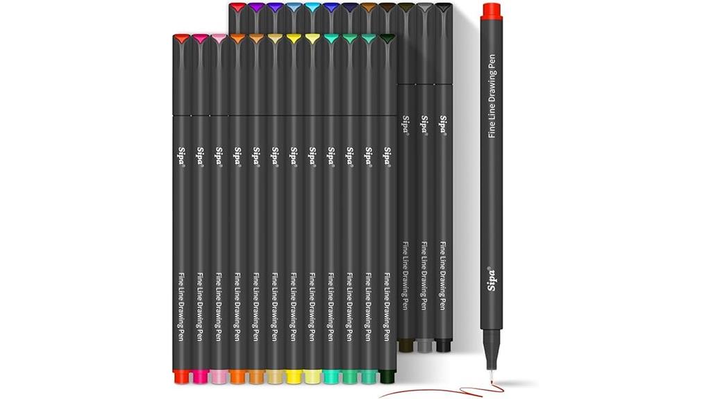 colorful journaling fineliners