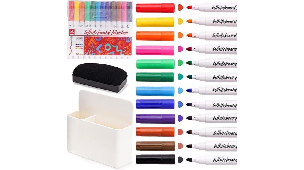 colorful marker storage set