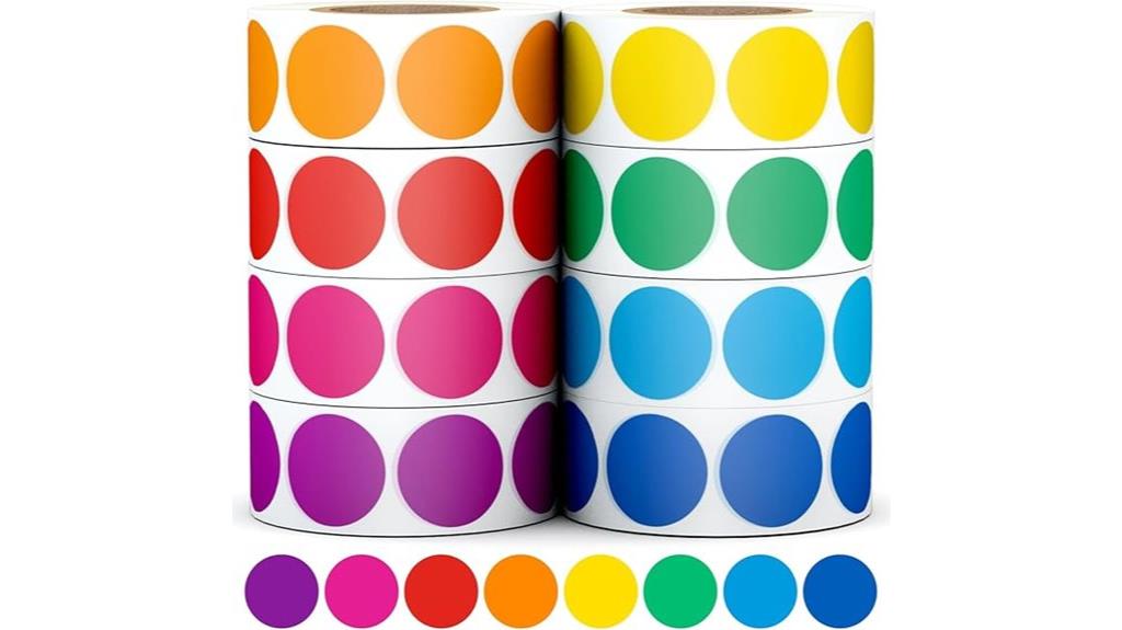 colorful sticker roll pack
