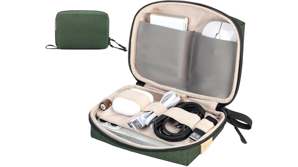 compact travel electronics organizer