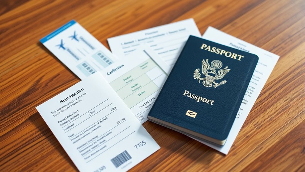 confirm flights and accommodations