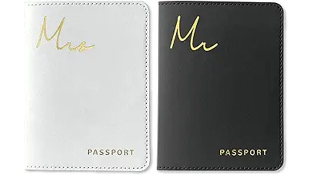 couple s passport holder set