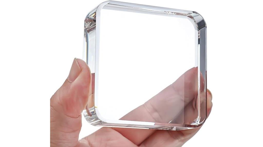 crystal clear decorative paperweight