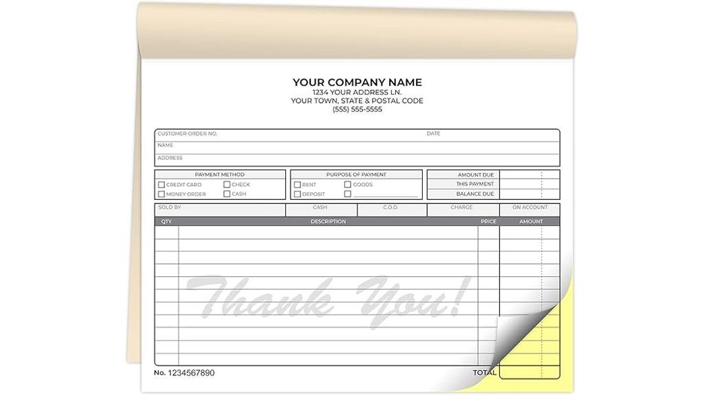 custom carbonless booklets