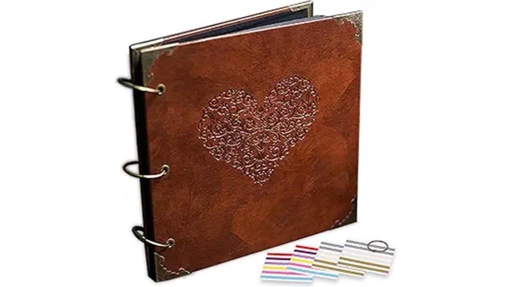 customized leather photo album