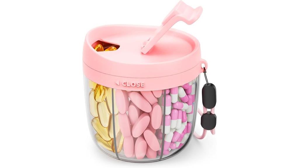 cute 7 compartment pill organizer
