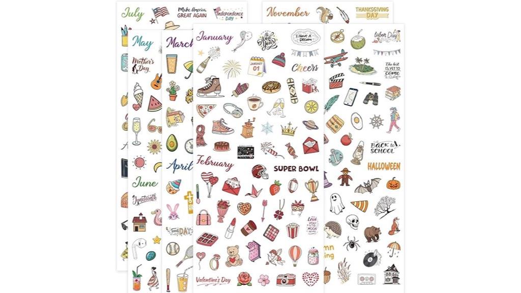 daily planner sticker set