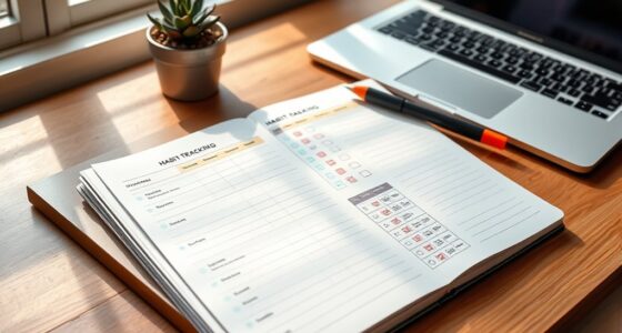designing habit tracking spreads