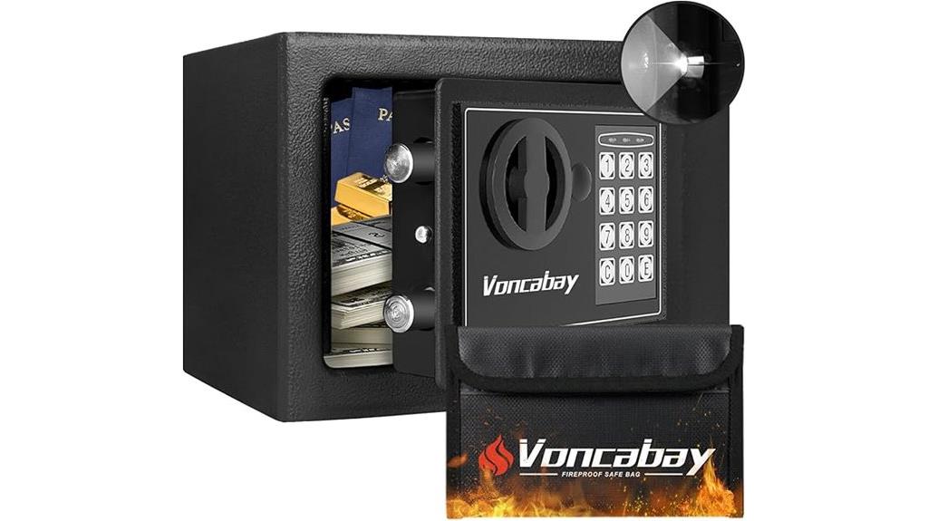 digital safe with fireproof bag