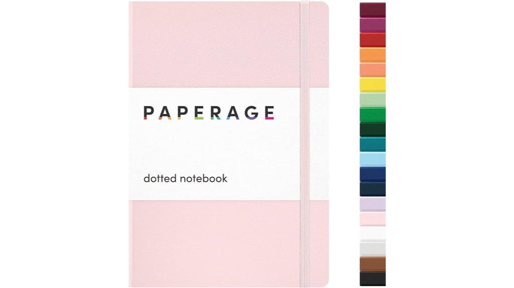 dotted blush journal notebook