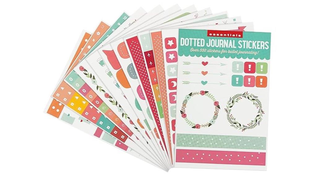 dotted journal sticker essentials