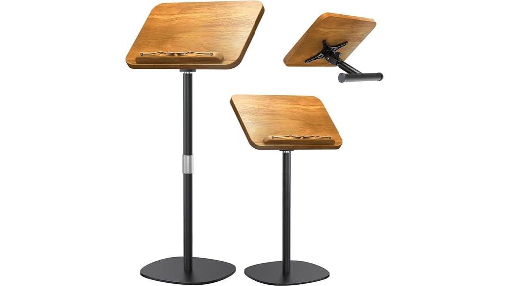 dual purpose floor desktop stand
