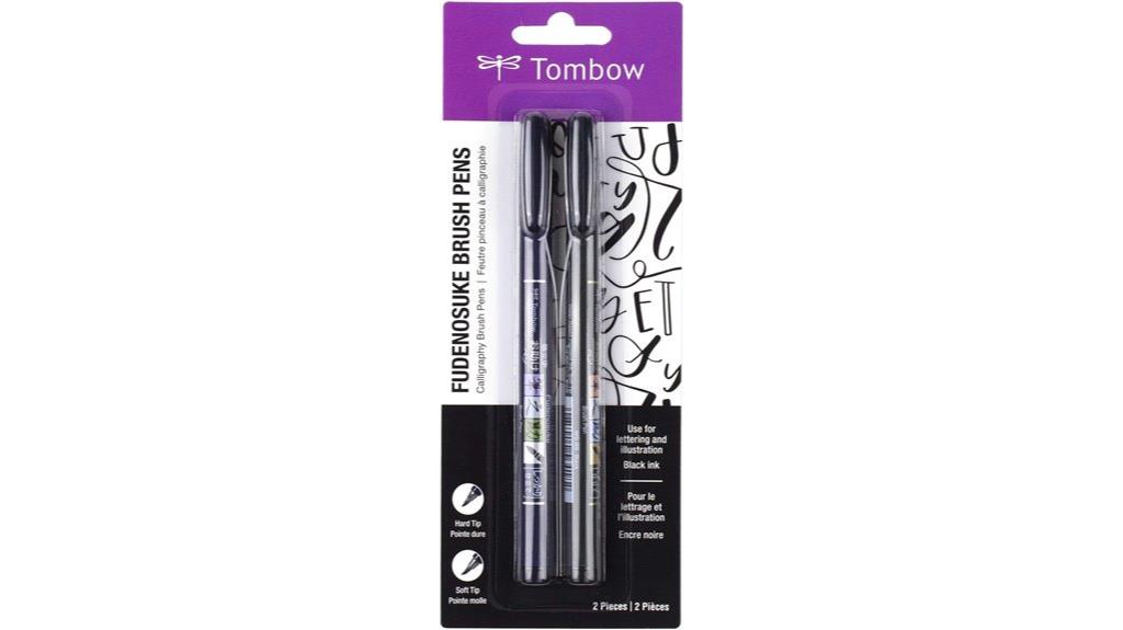 dual tip brush pens