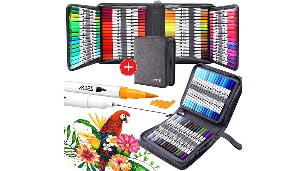 dual tip color markers