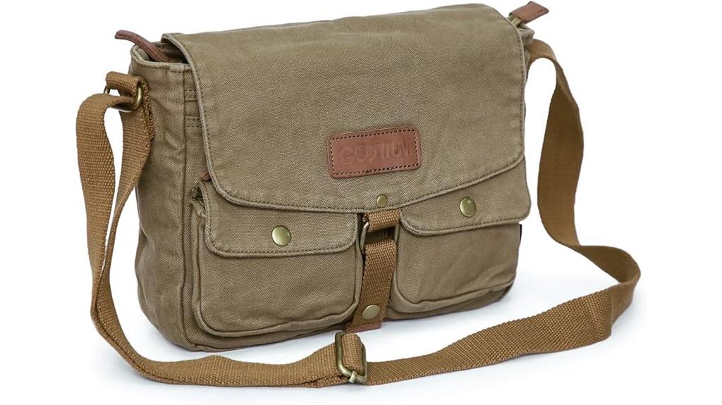 durable canvas messenger bag