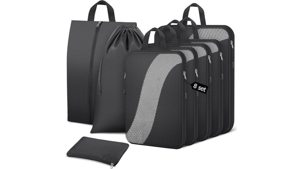 eight piece travel organizer