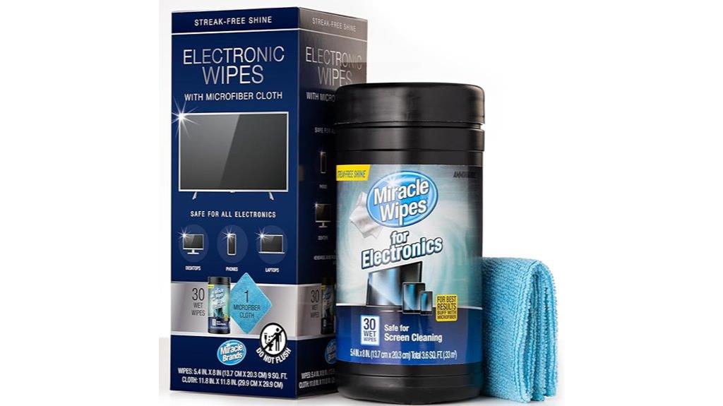 electronics cleaning wipes pack