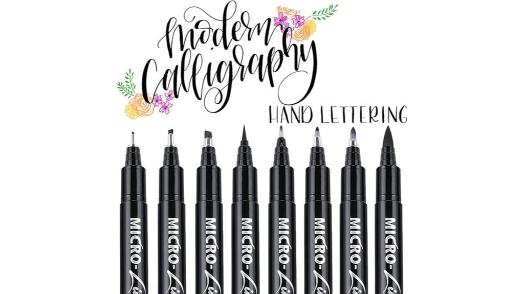 elegant calligraphy marker set