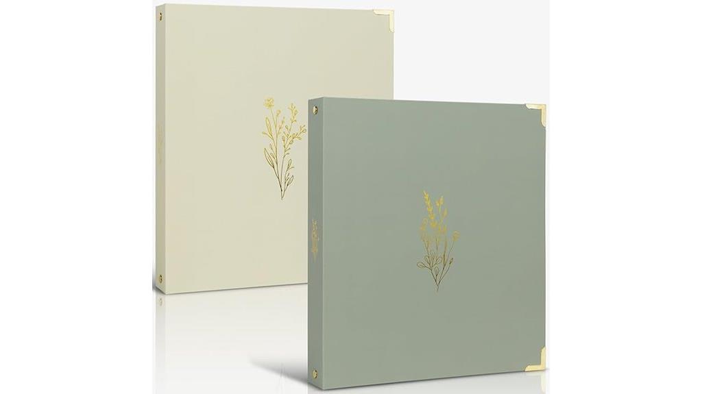 elegant three ring binder set