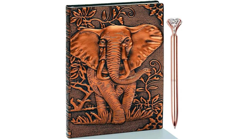 elephant leather writing set