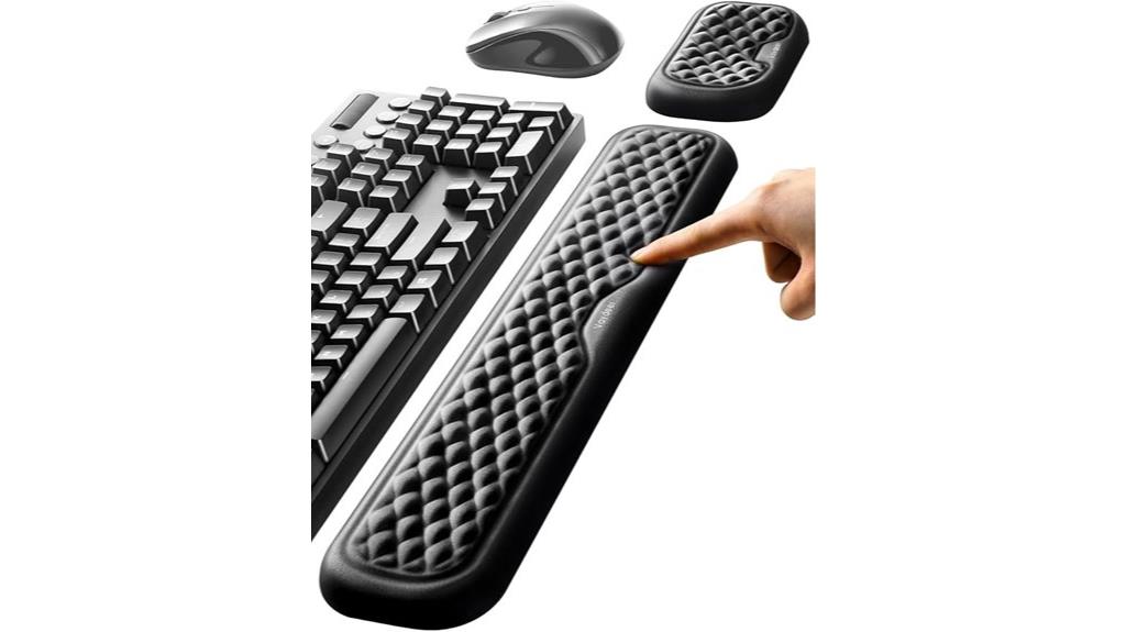 ergonomic keyboard mouse support