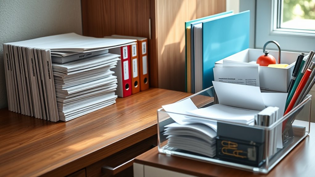 evaluate and declutter documents
