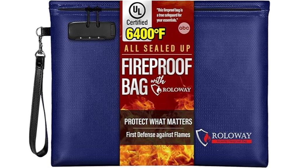fireproof document bag