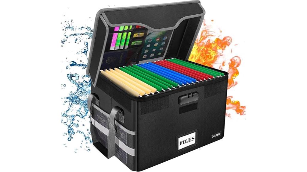 fireproof lockable document box