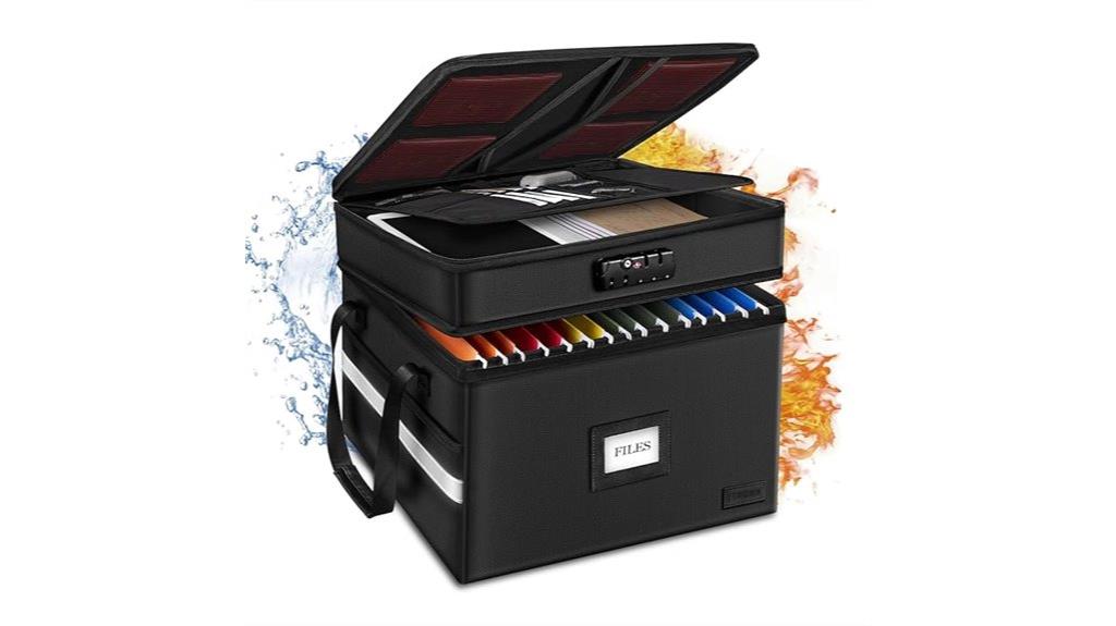 fireproof locking document box