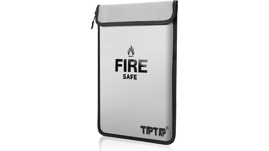 fireproof zipper document bag