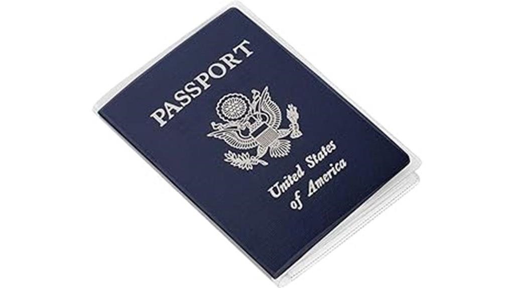 five clear passport cases
