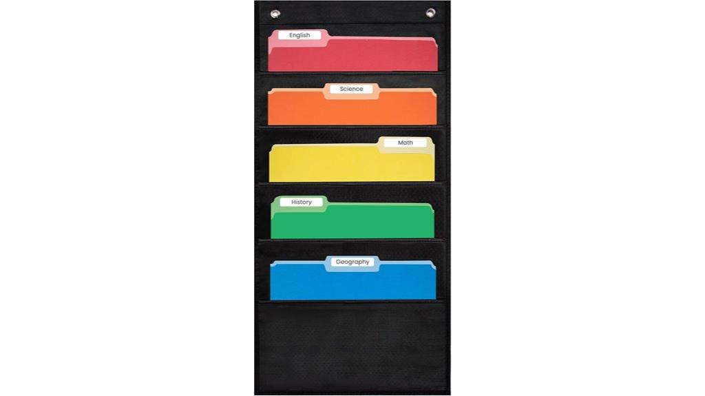 five pocket chart organizer