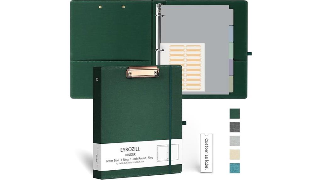 five tab binder organizer