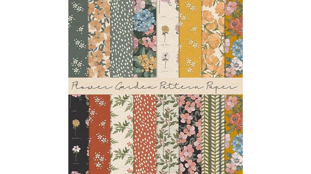 floral scrapbook paper pack