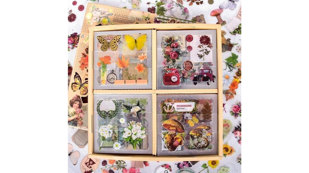 floral scrapbook sticker collection