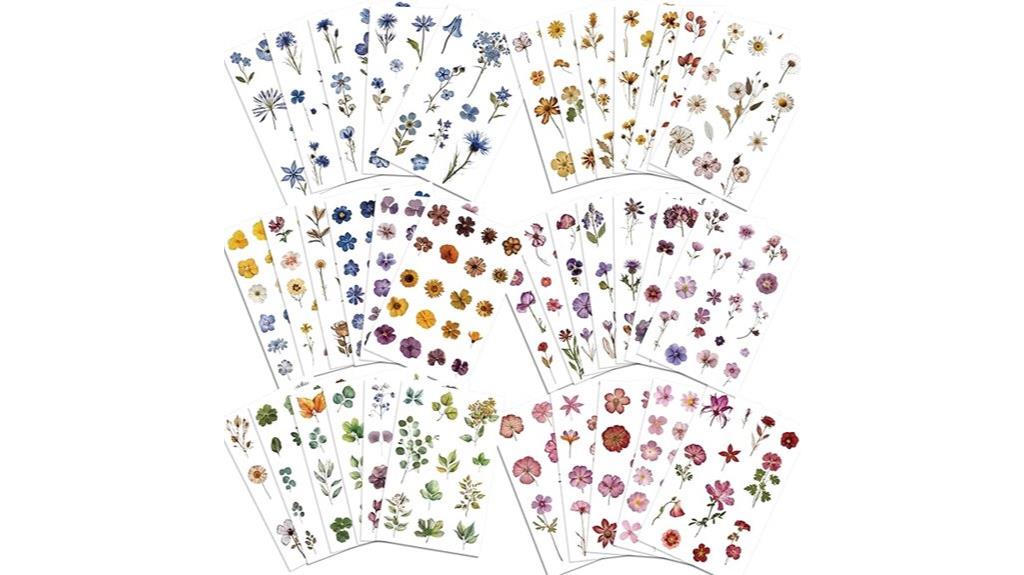 flower sticker scrapbook elements