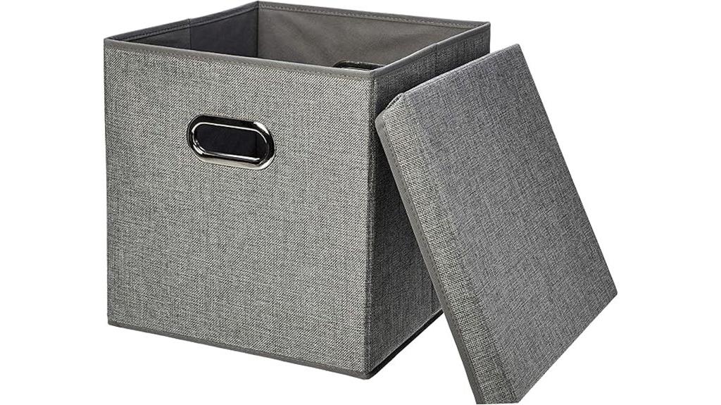 foldable burlap storage bins