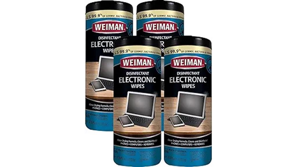 four pack electronic wipes