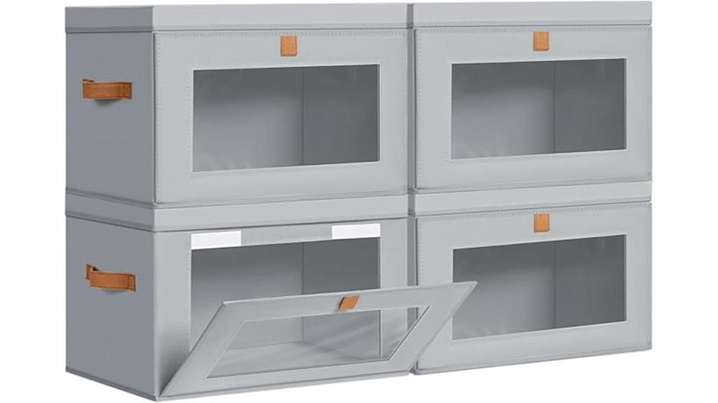 four pack storage bins