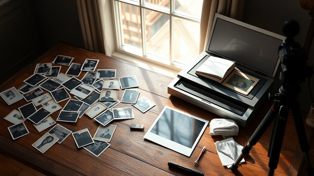 gather photos and supplies