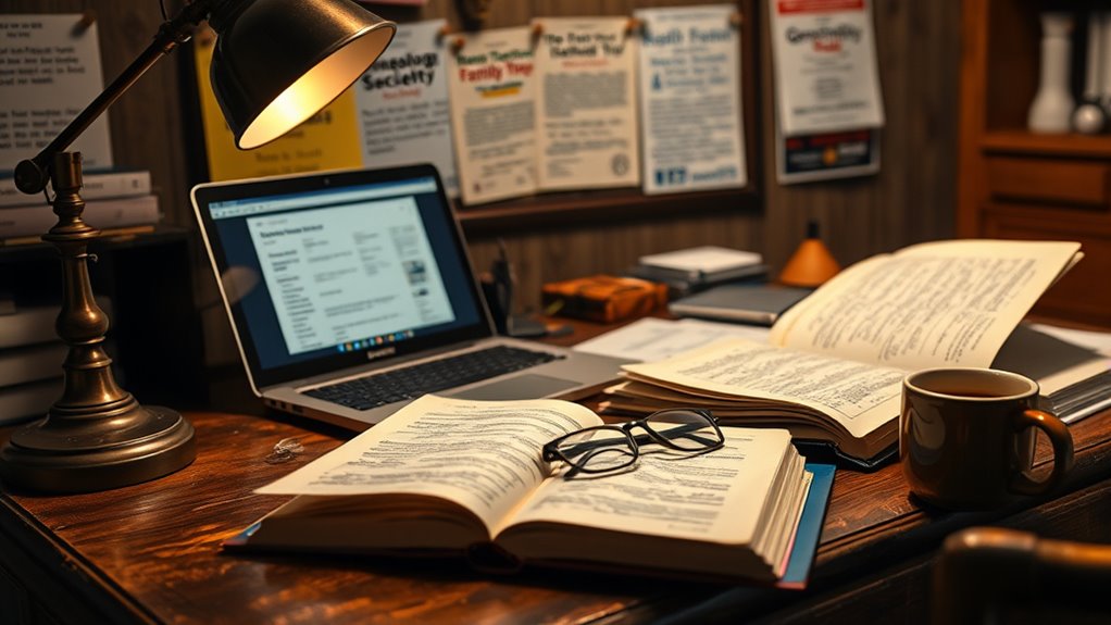 genealogy societies and online communities