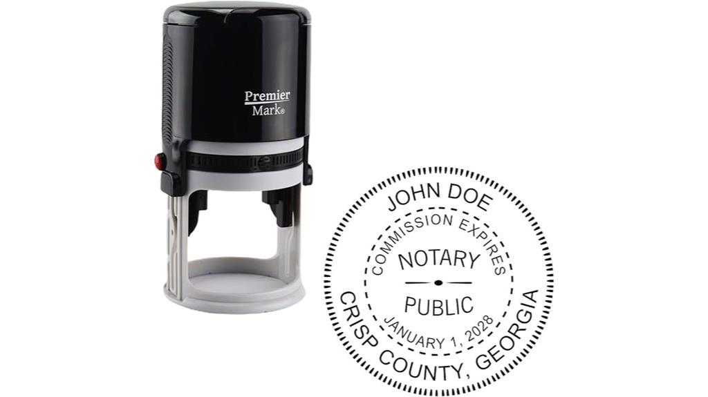 georgia notary round stamp