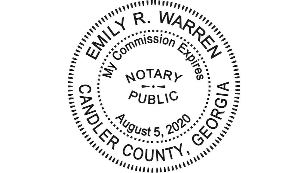 georgia self inking notary stamp